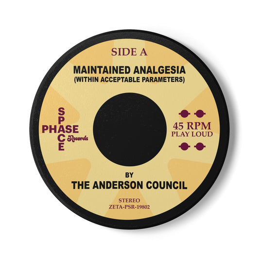 45 rpm-style coaster art for Maintained Analgesia Within Acceptable Parameters by The Anderson Council