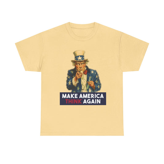Make America Think Again Uncle Sam Science Tee