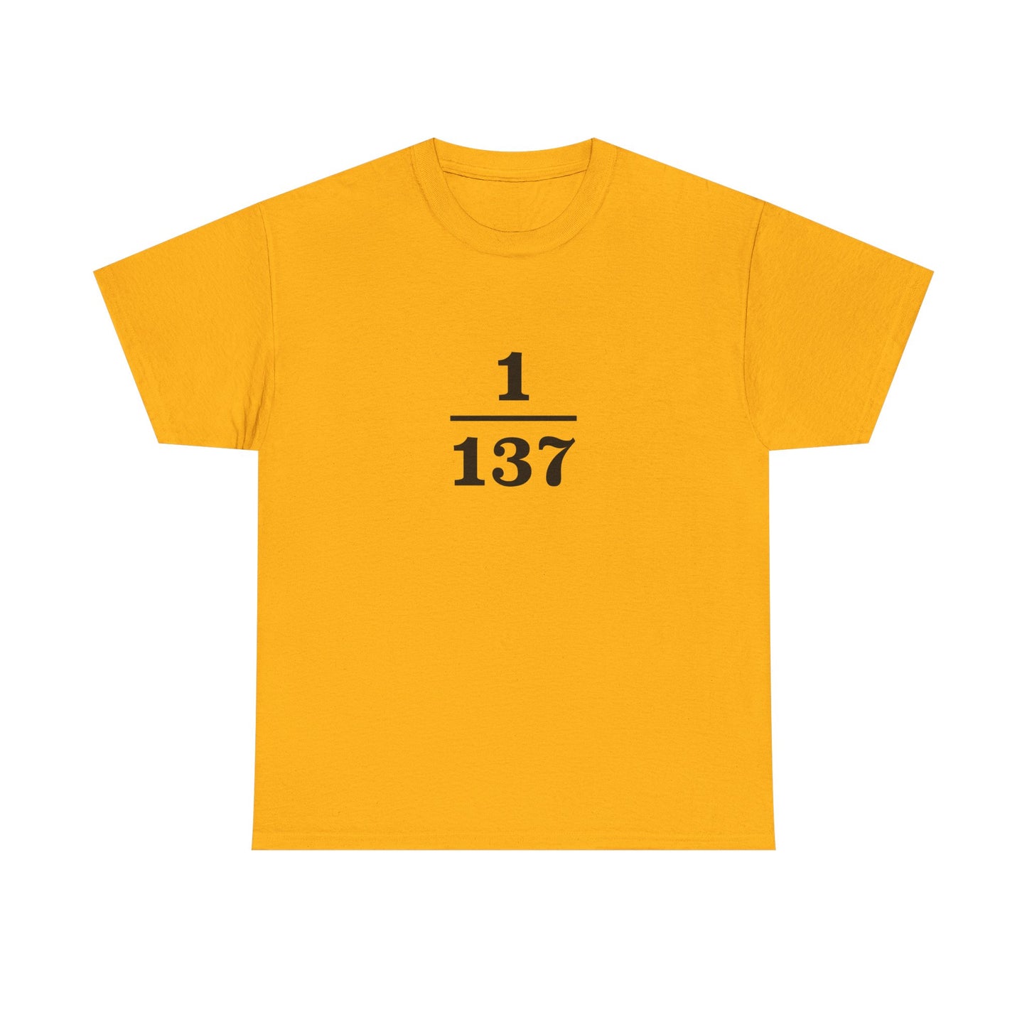 Fine-Structure Constant 1/137 T-Shirt product image from Aardvark Dreams