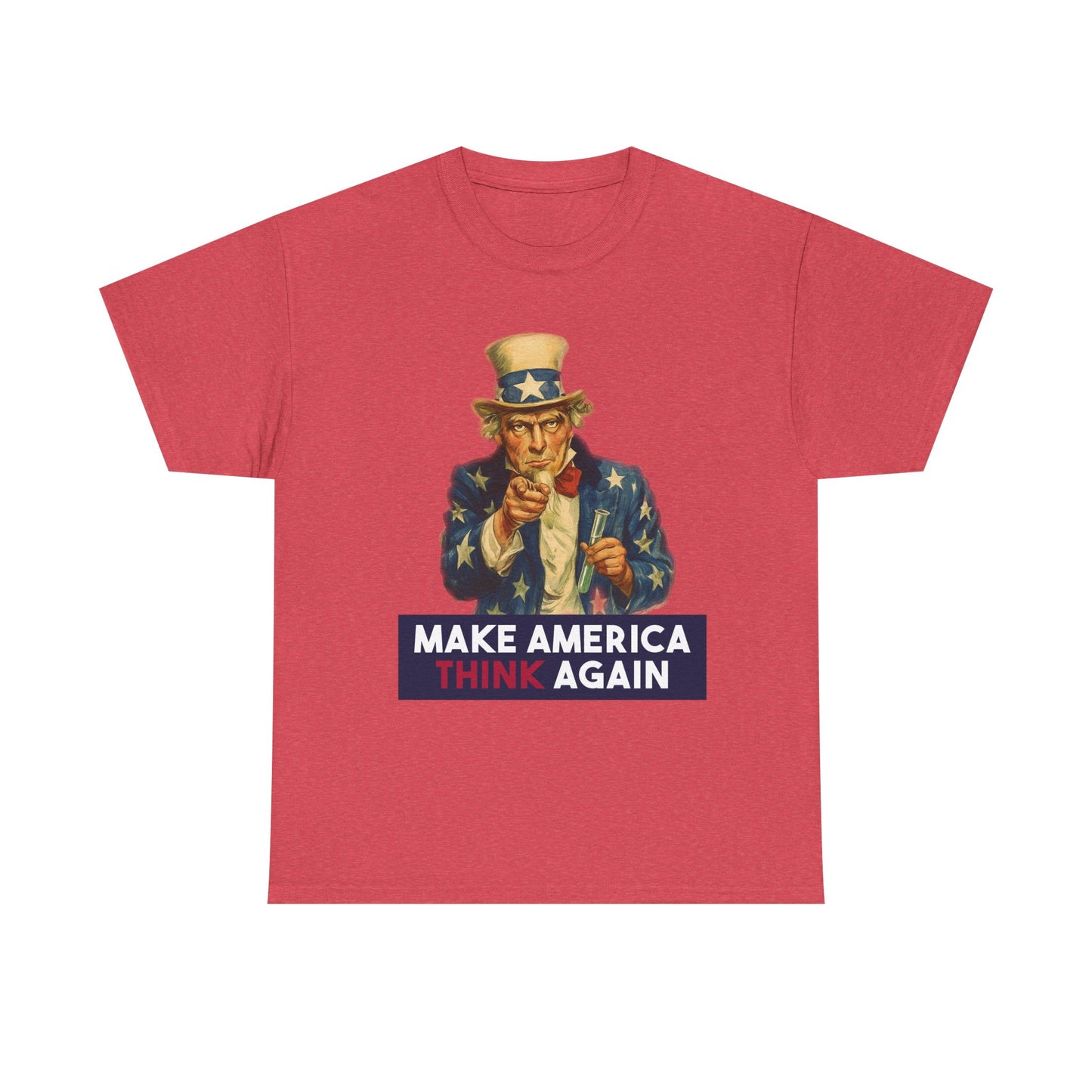 Make America Think Again Uncle Sam Science Tee
