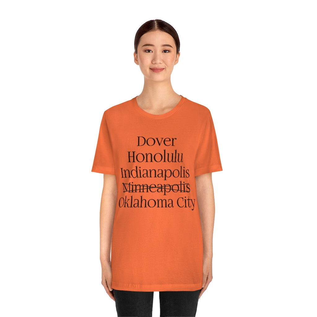 States and Capitals with Matching Letters T-Shirt Version 2