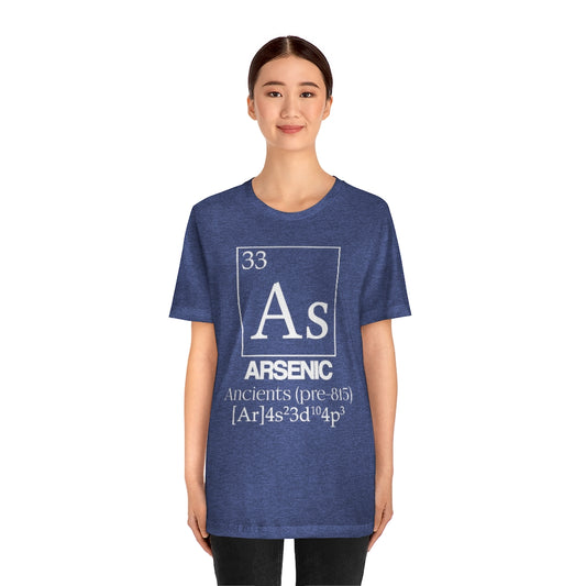 shirt chemistry element electron configuration periodic table arsenic