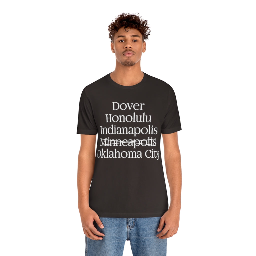 States and Capitals with Matching Letters T-Shirt Version 2