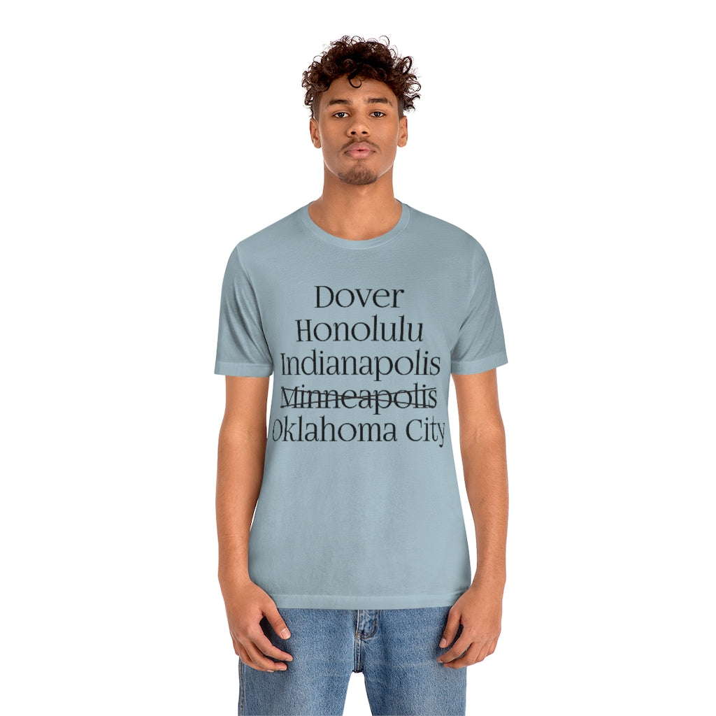 States and Capitals with Matching Letters T-Shirt Version 2