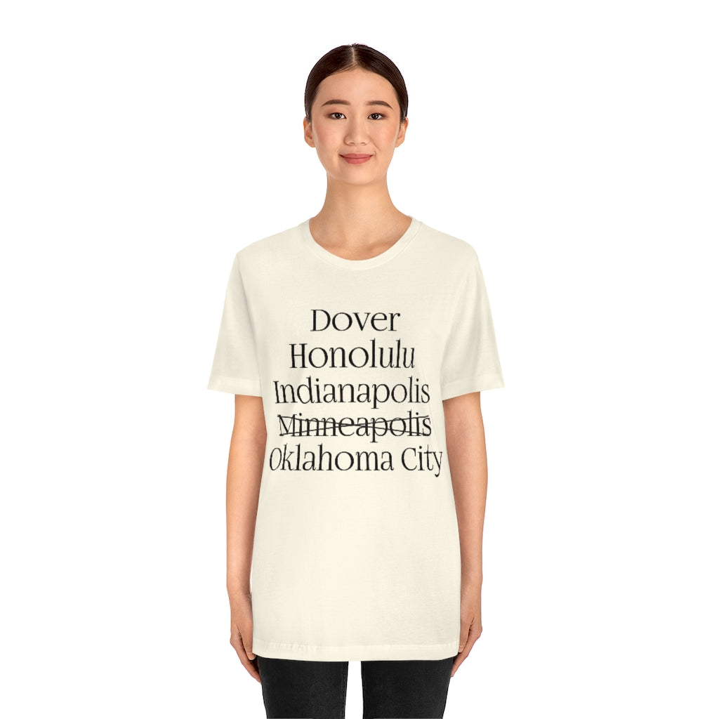 States and Capitals with Matching Letters T-Shirt Version 2