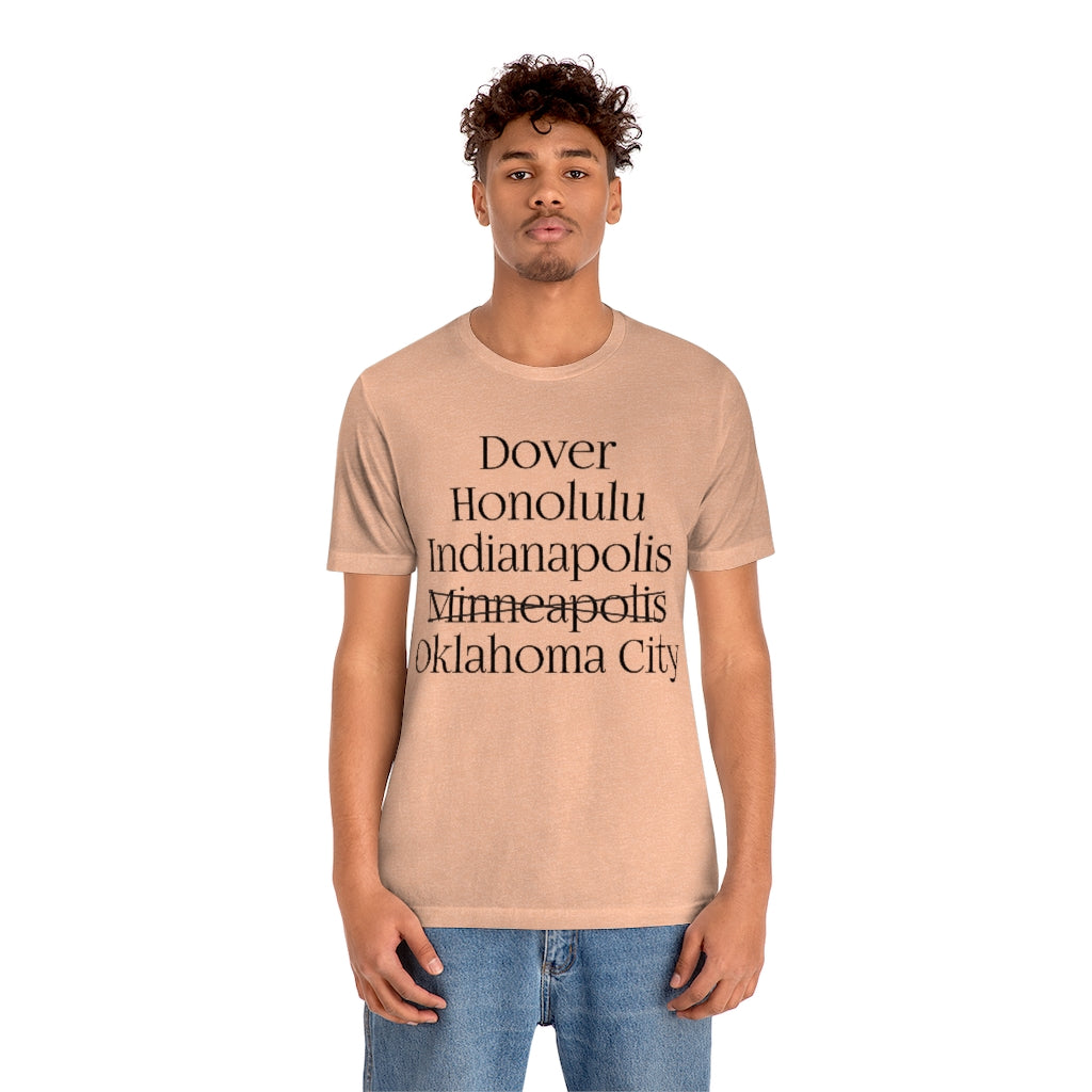 States and Capitals with Matching Letters T-Shirt Version 2