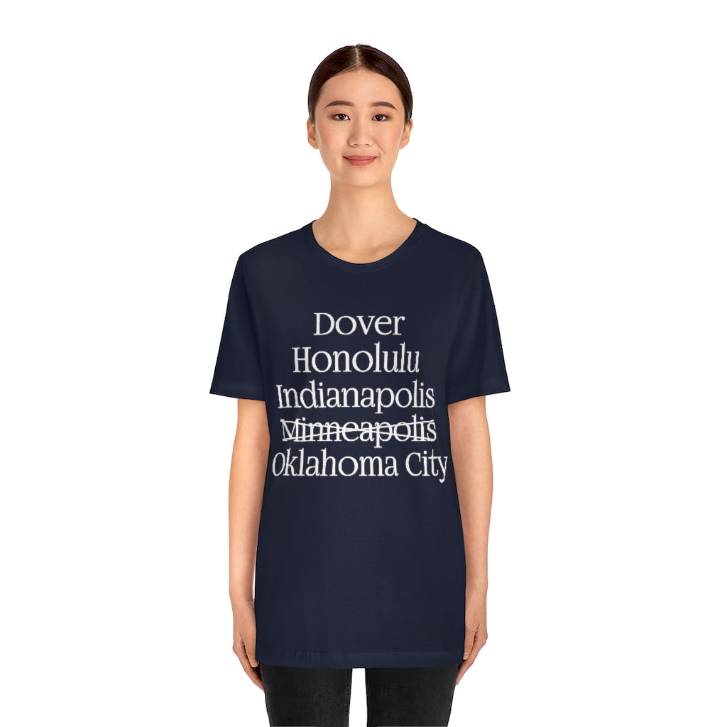 States and Capitals with Matching Letters T-Shirt Version 2