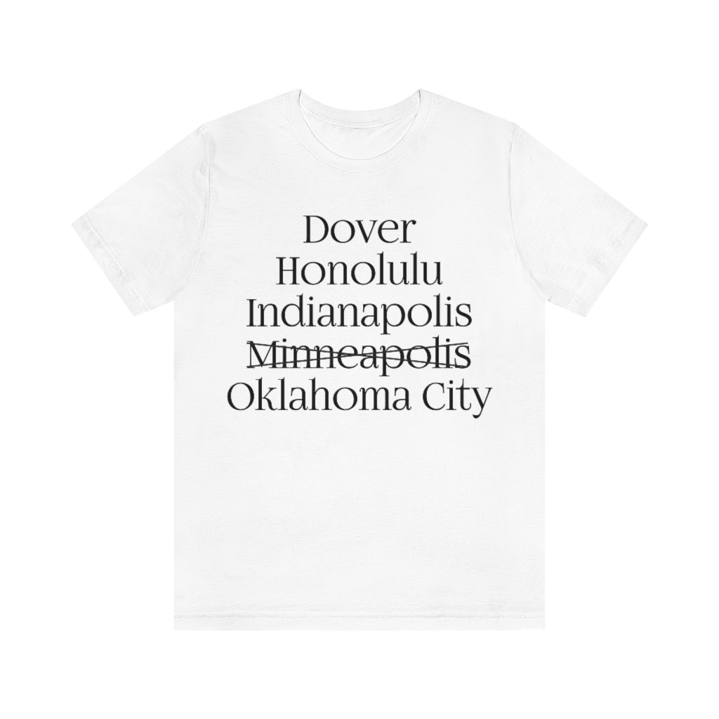States and Capitals with Matching Letters T-Shirt Version 2