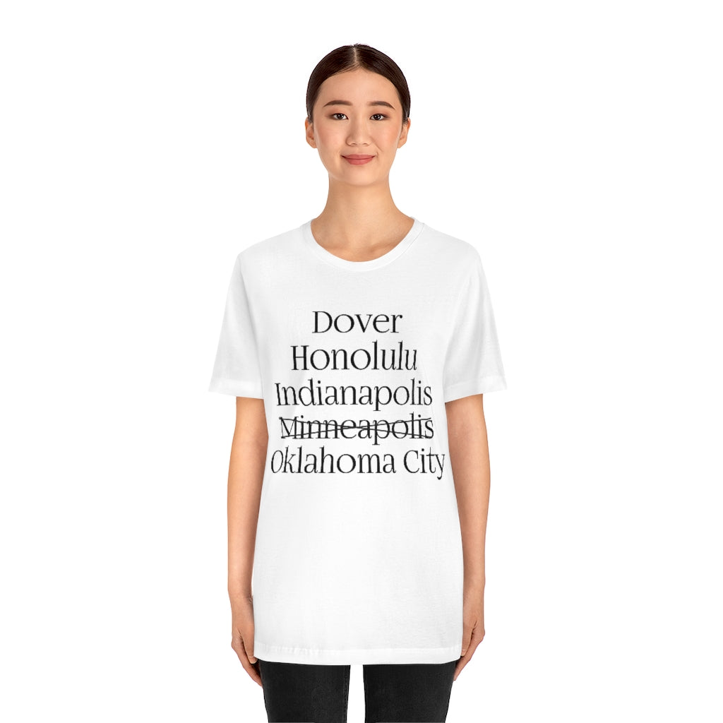 States and Capitals with Matching Letters T-Shirt Version 2