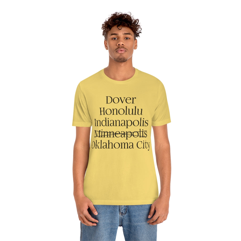 States and Capitals with Matching Letters T-Shirt Version 2