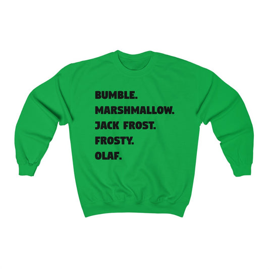 Famous Snowmen Christmas Crewneck Sweatshirt