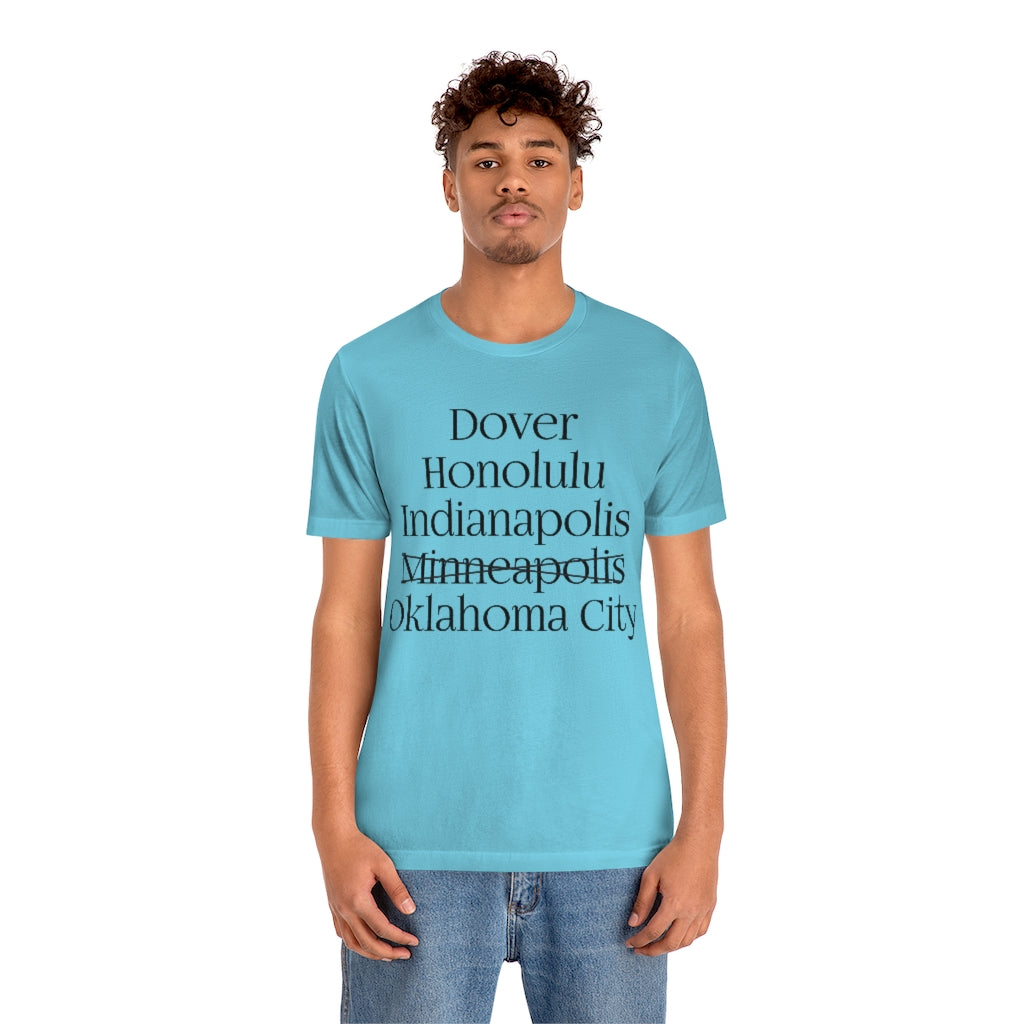 States and Capitals with Matching Letters T-Shirt Version 2