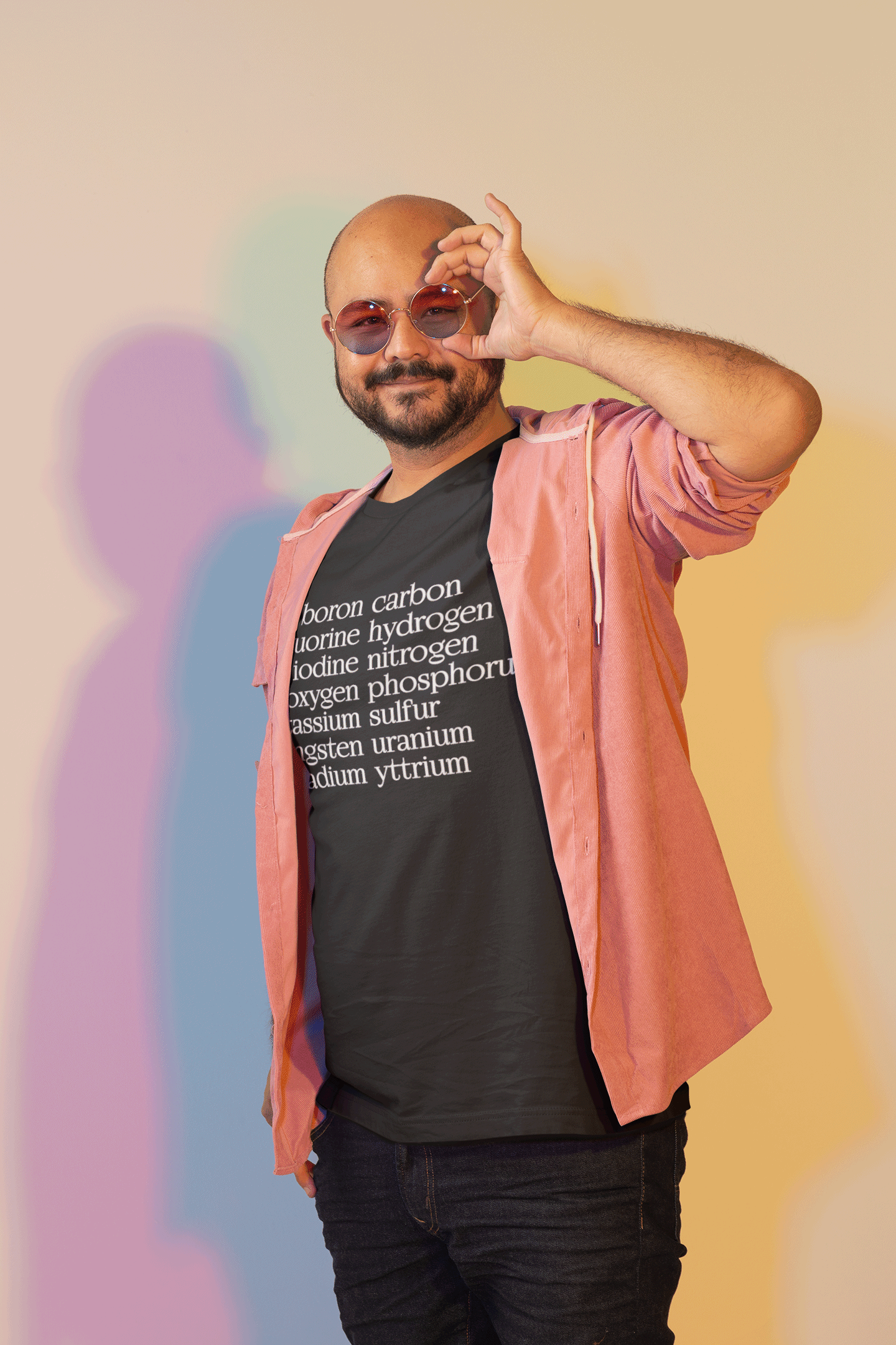 One-Letter Chemical Symbols T-Shirt