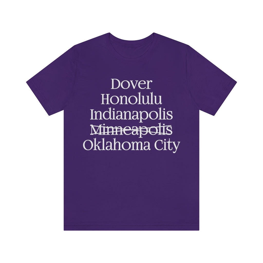 States and Capitals with Matching Letters T-Shirt Version 2