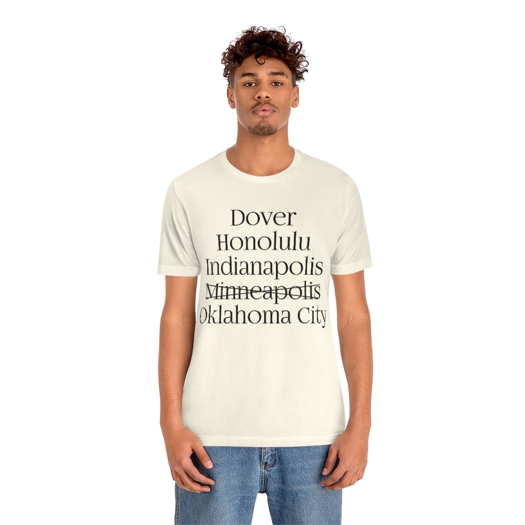 States and Capitals with Matching Letters T-Shirt Version 2