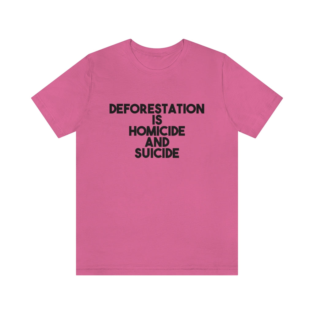 Deforestation is Homicide and Suicide T-Shirt
