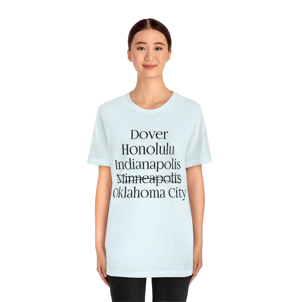 States and Capitals with Matching Letters T-Shirt Version 2