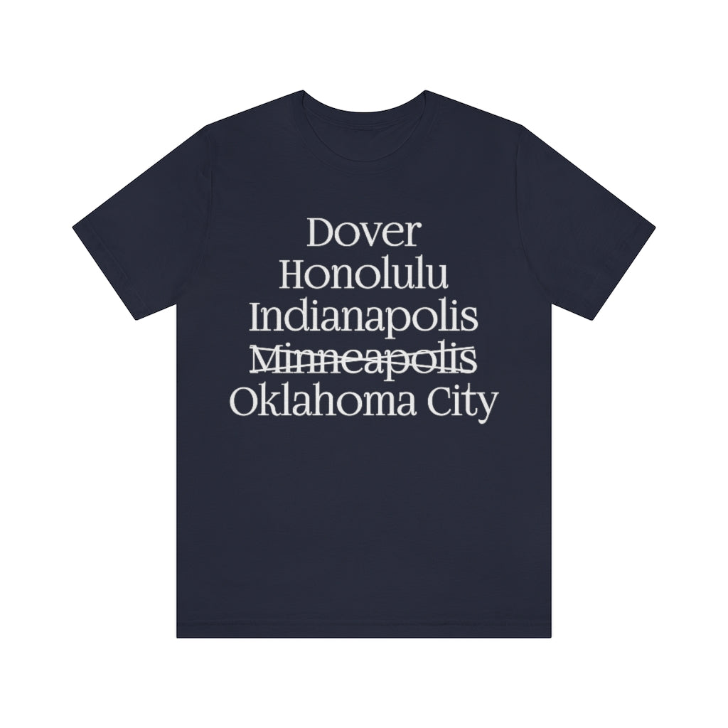 States and Capitals with Matching Letters T-Shirt Version 2