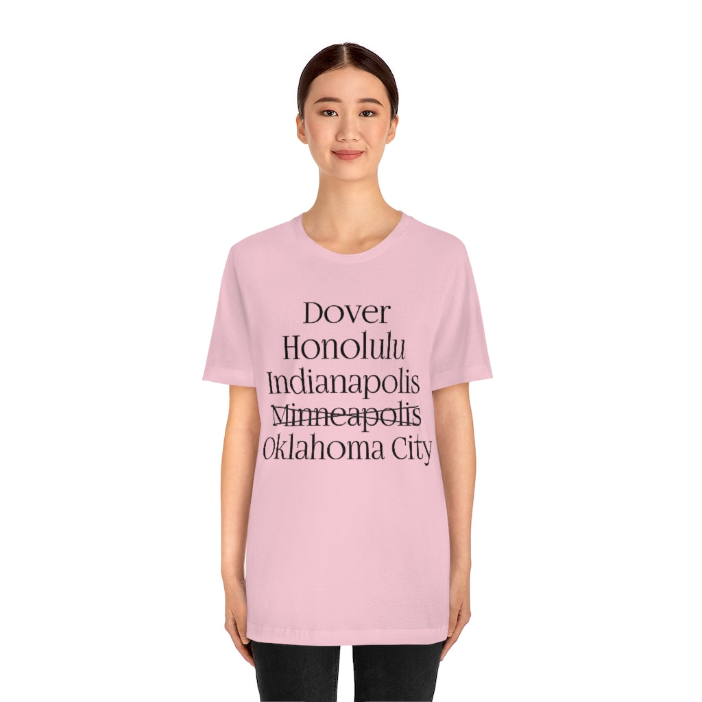 States and Capitals with Matching Letters T-Shirt Version 2