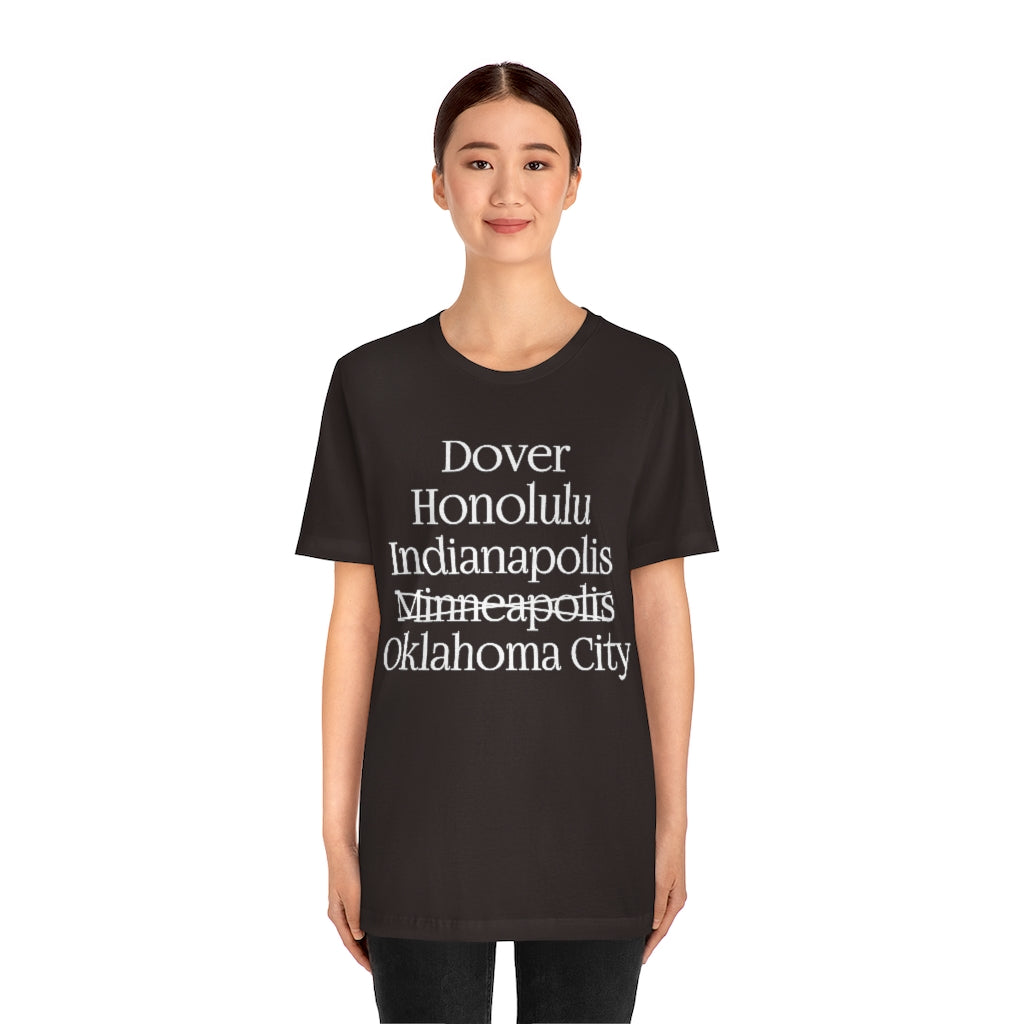 States and Capitals with Matching Letters T-Shirt Version 2