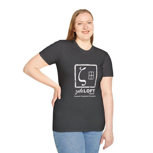 zetaLoft Media T-Shirt - Curated. Composed. Corrupted. product image from Aardvark Dreams