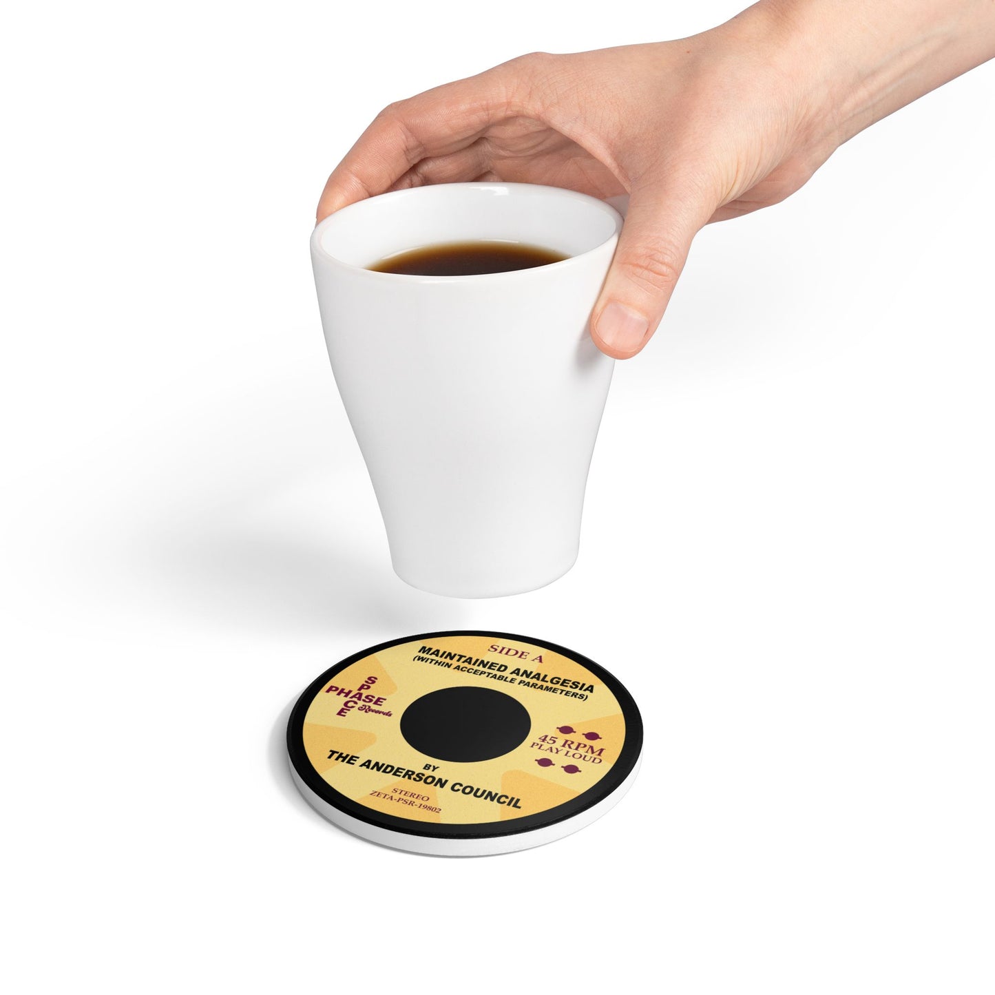 45 rpm-style coaster art for Maintained Analgesia Within Acceptable Parameters by The Anderson Council