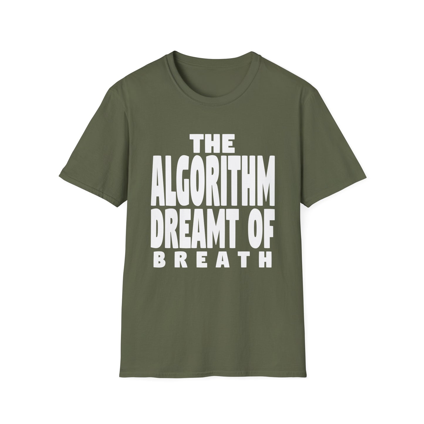 The Algorithm Dreamt of Breath Tech T-Shirt product image from Aardvark Dreams