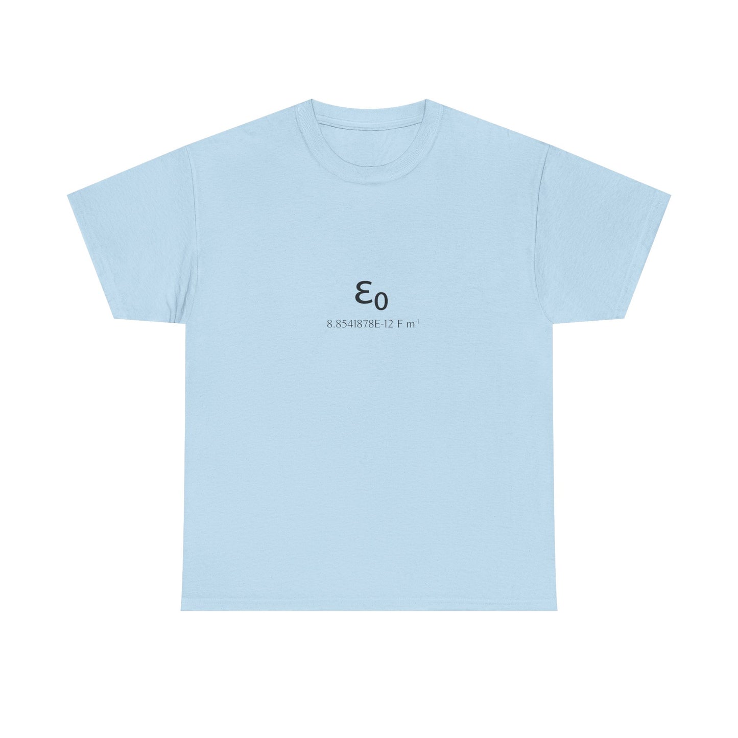 Vacuum Permittivity Constant T-Shirt product image from Aardvark Dreams