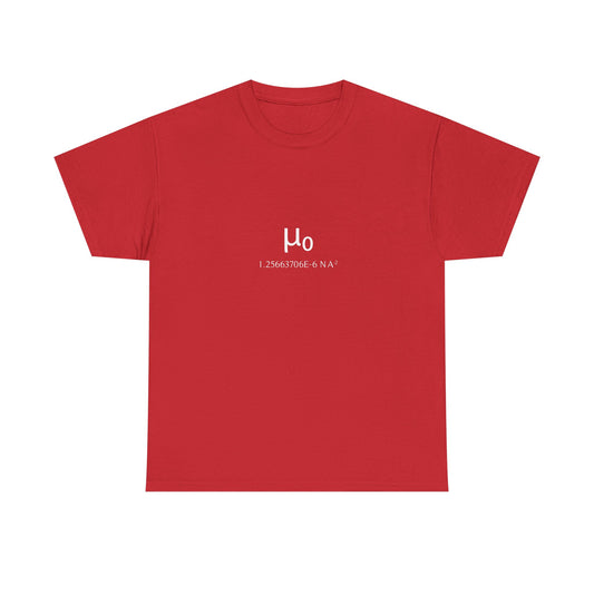 Vacuum Permeability Constant T-Shirt product image from Aardvark Dreams