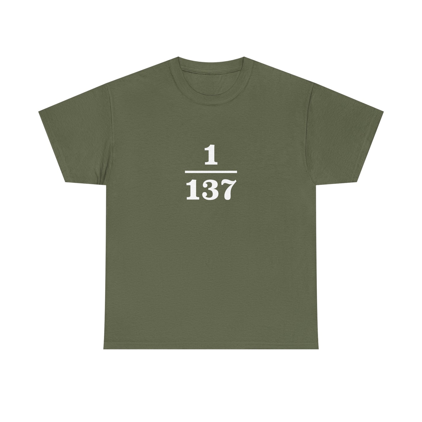 Fine-Structure Constant 1/137 T-Shirt product image from Aardvark Dreams