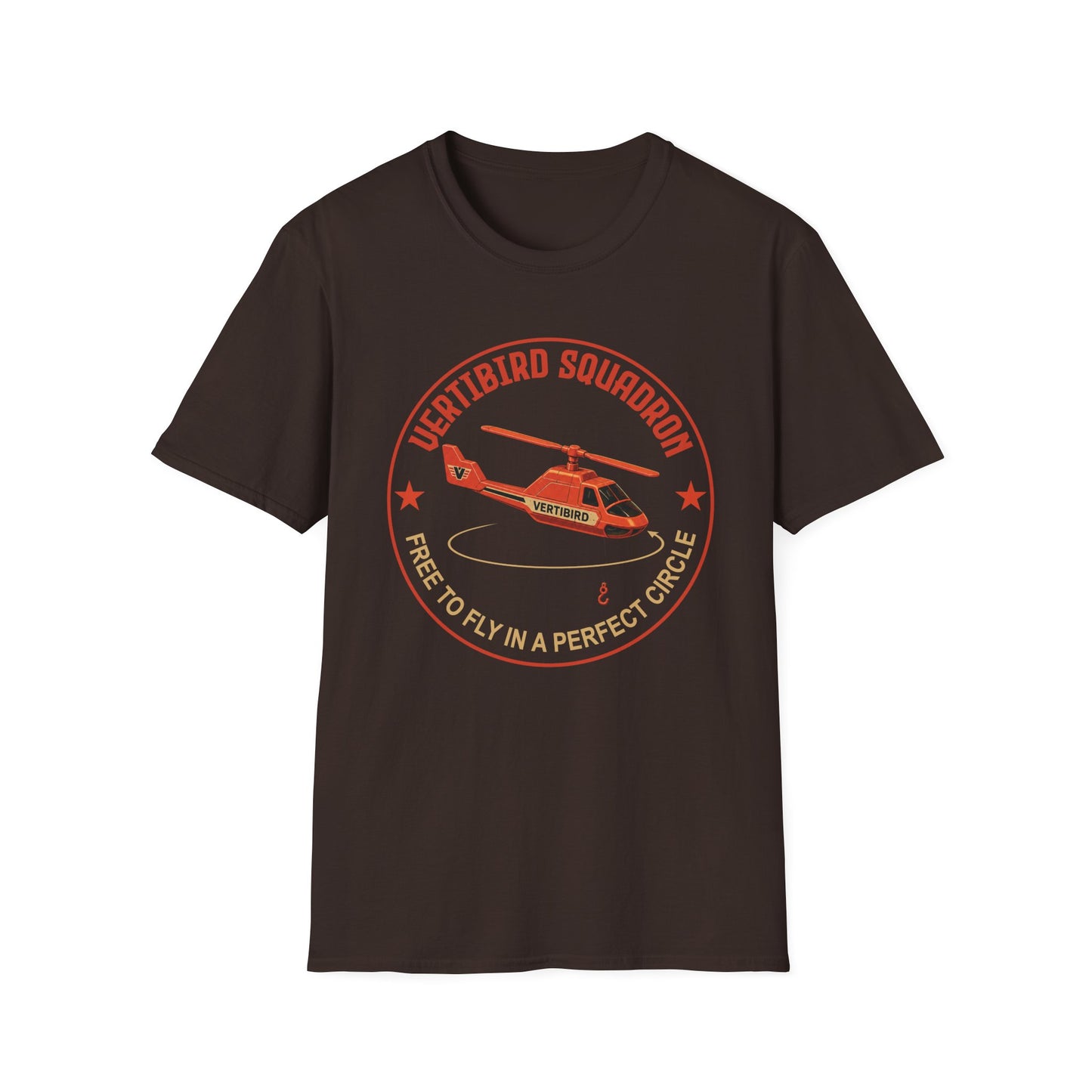 Vertibird Squadron Retro Helicopter T-Shirt product image from Aardvark Dreams