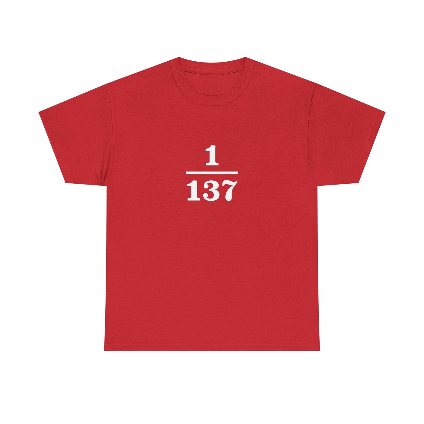 Fine-Structure Constant 1/137 T-Shirt product image from Aardvark Dreams