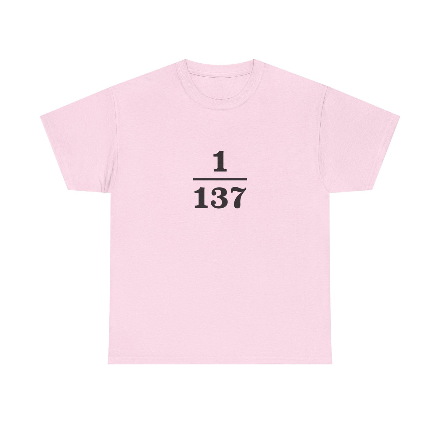 Fine-Structure Constant 1/137 T-Shirt product image from Aardvark Dreams