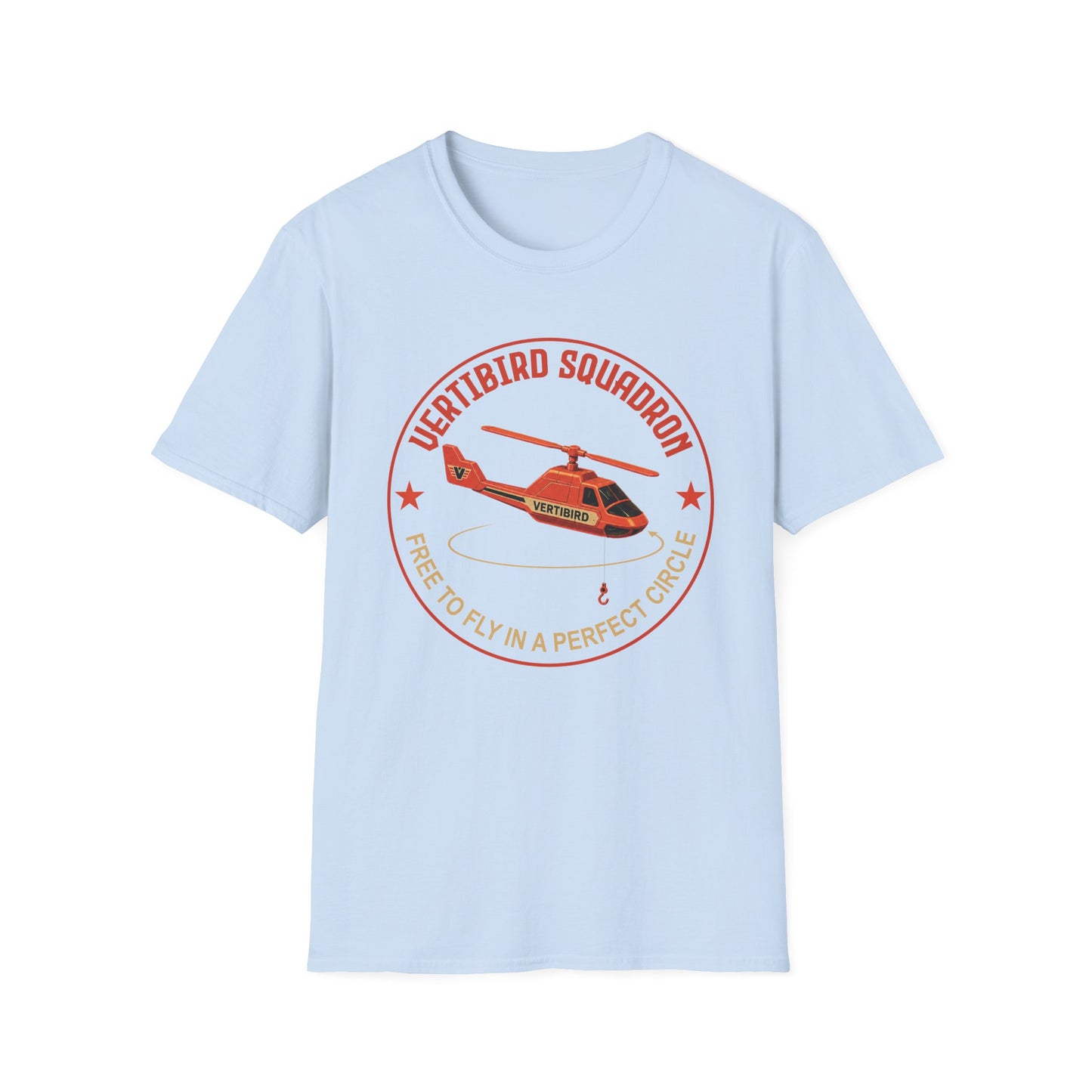 Vertibird Squadron Retro Helicopter T-Shirt product image from Aardvark Dreams
