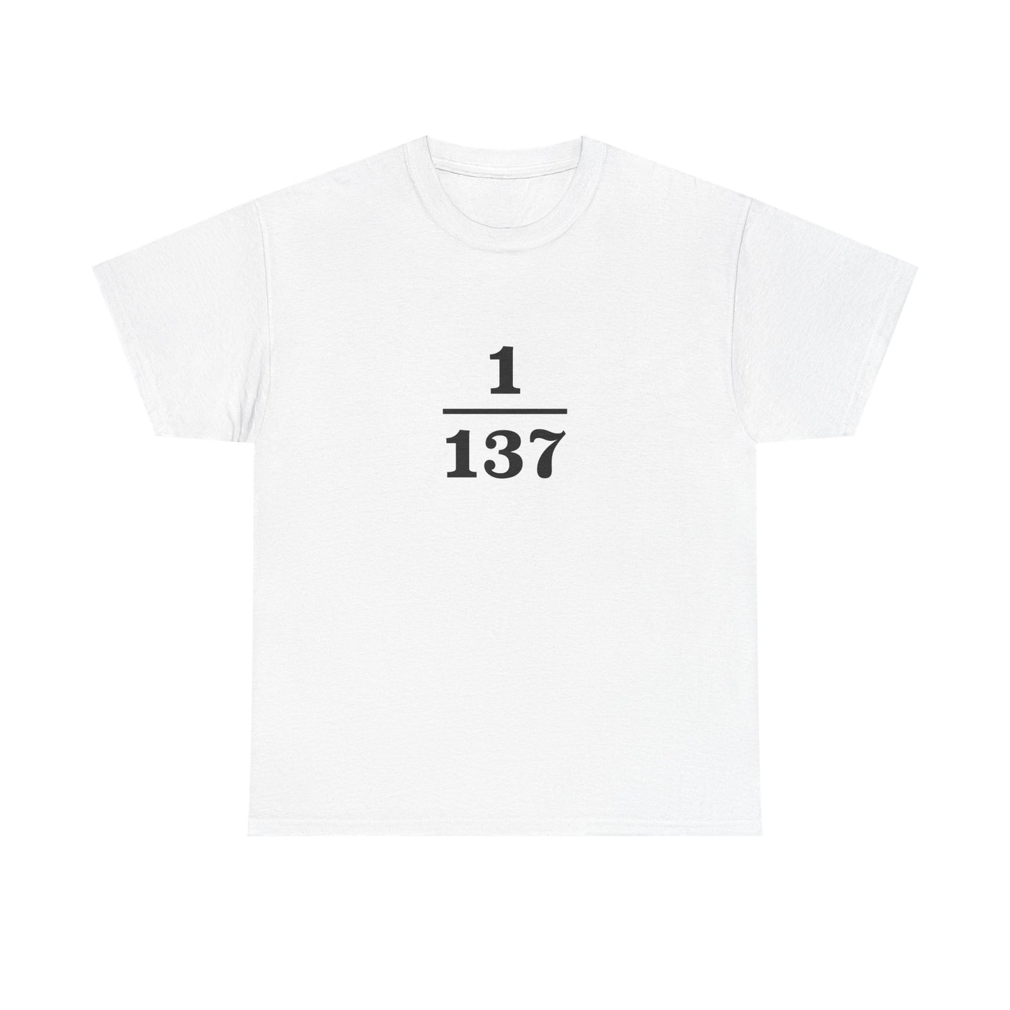 Fine-Structure Constant 1/137 T-Shirt product image from Aardvark Dreams