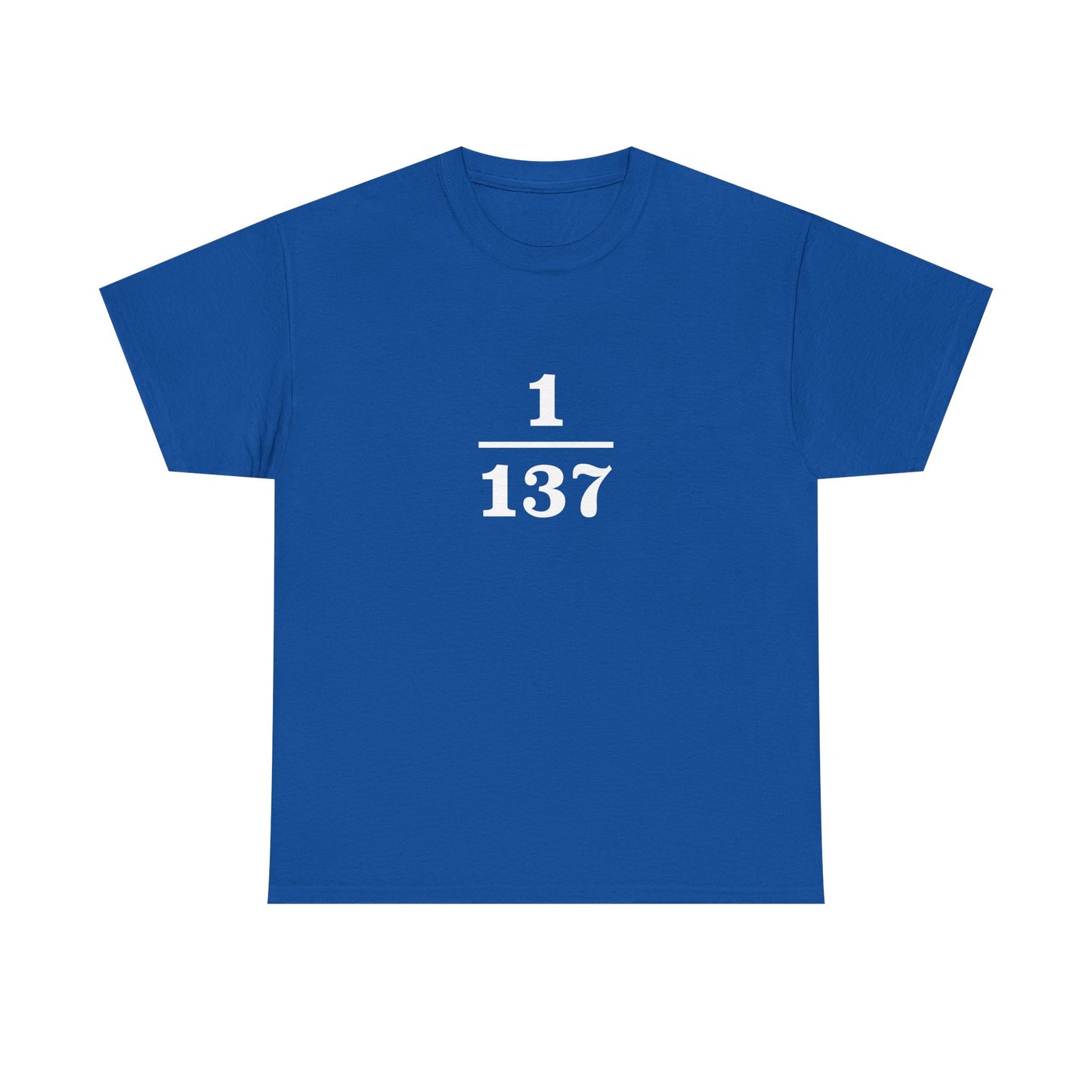 Fine-Structure Constant 1/137 T-Shirt product image from Aardvark Dreams