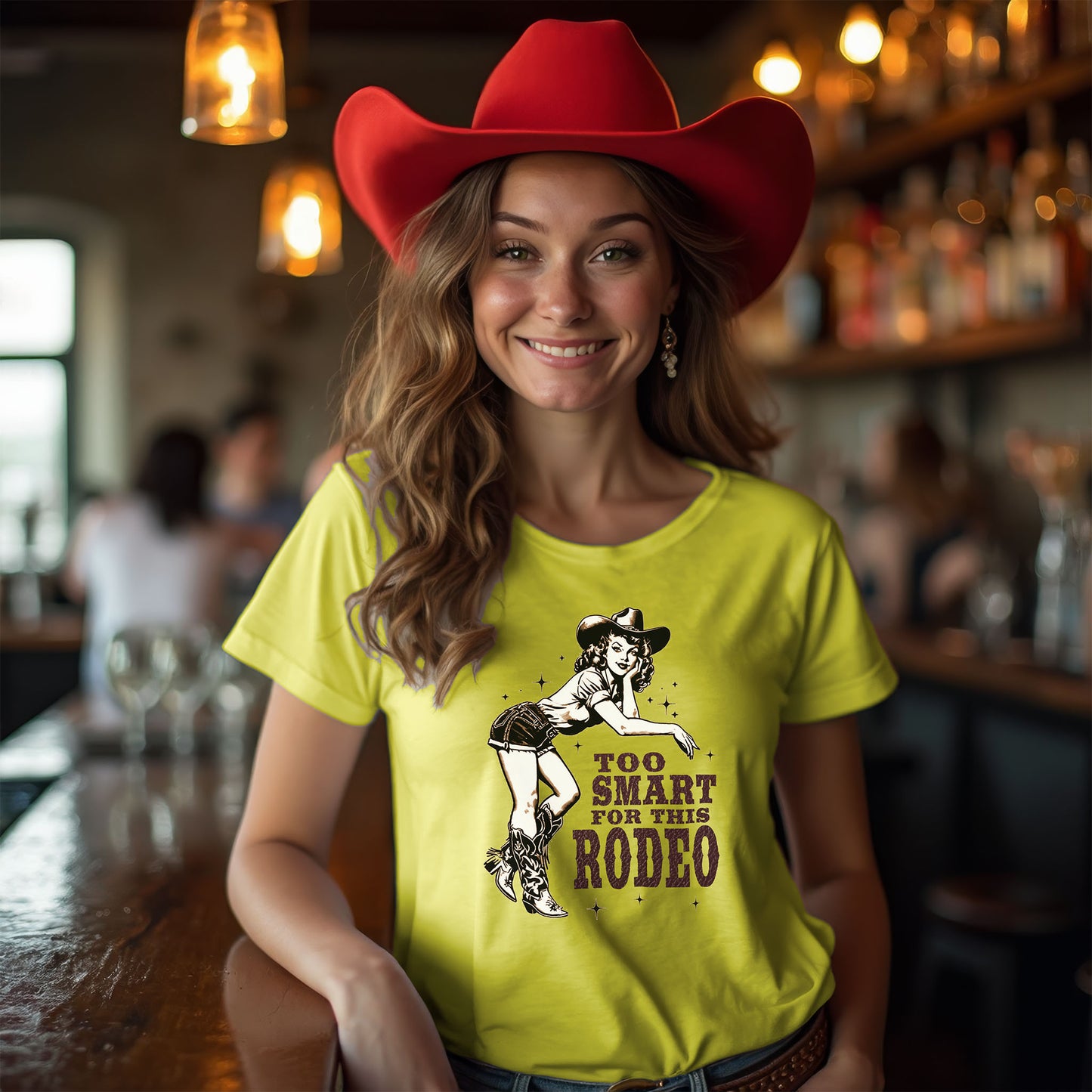 too smart for this rodeo cowgirl tee shirt viral anti-MAGA anti-Trump