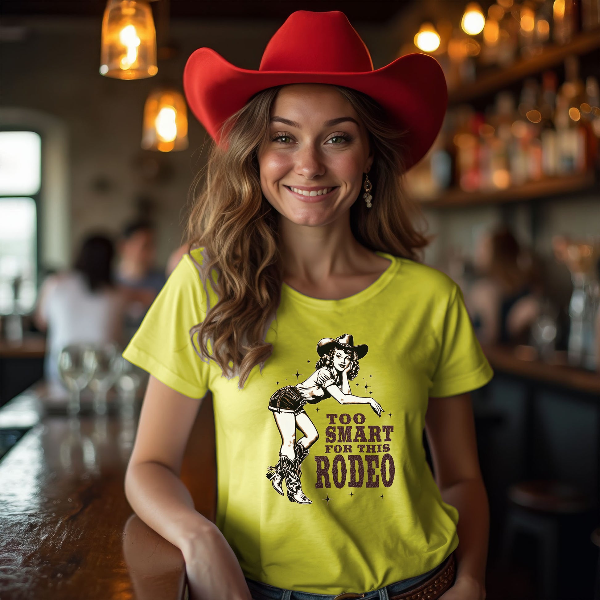 too smart for this rodeo cowgirl tee shirt viral anti-MAGA anti-Trump