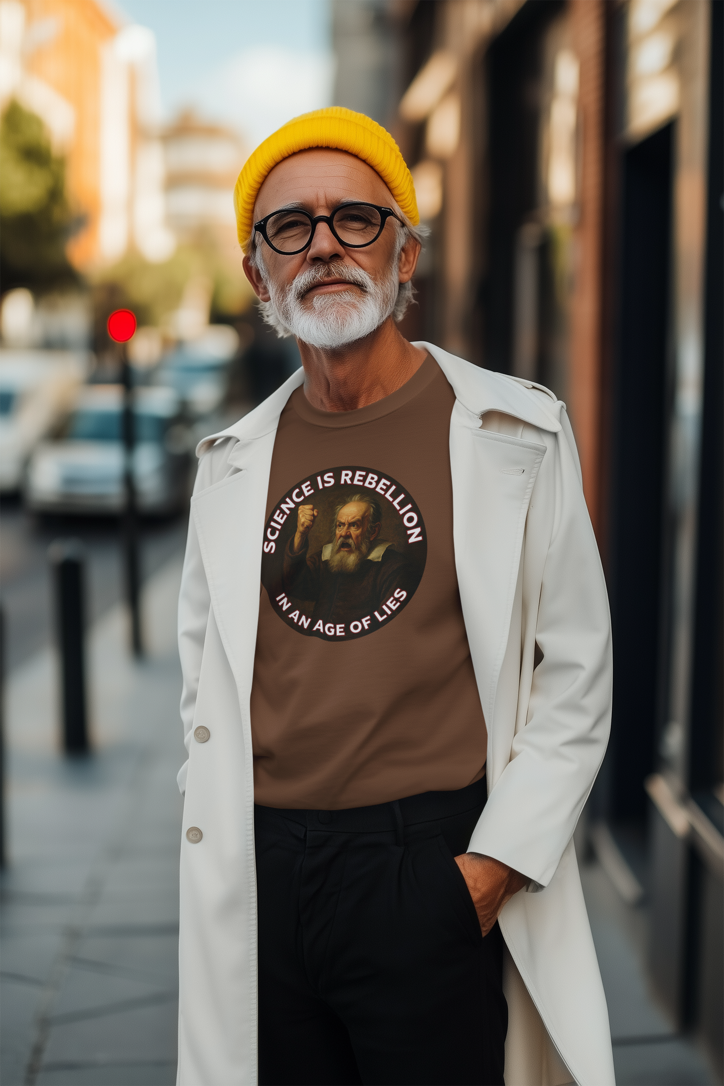 Science is Rebellion in an Age of Lies Galileo T-Shirt