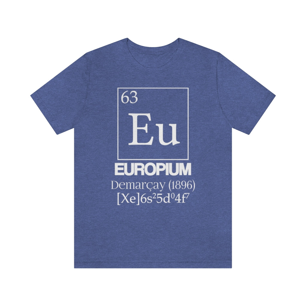 Europium Element-63 T-Shirt, by Aardvark Dreams [Elementwear]