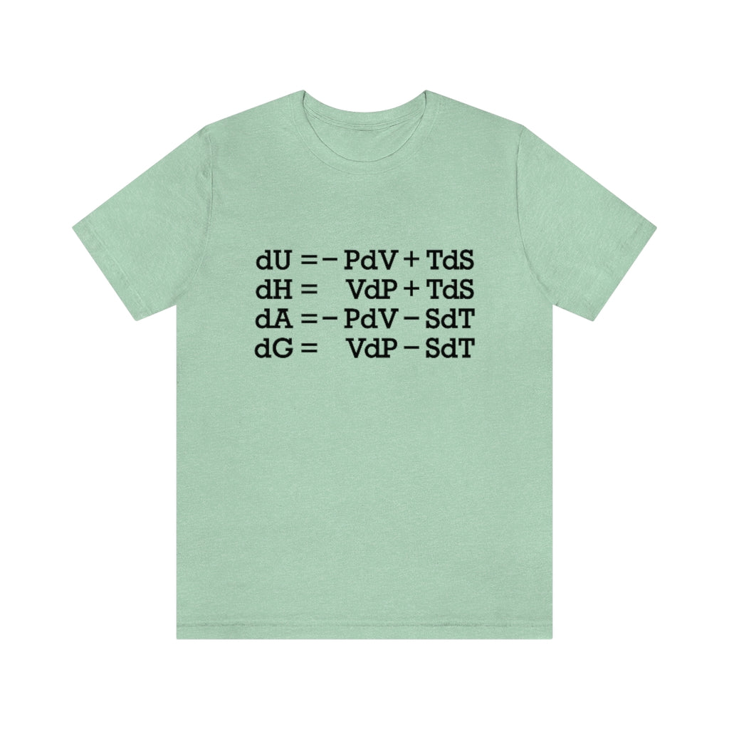 Thermodynamic Functions T-Shirt, by Aardvark Dreams