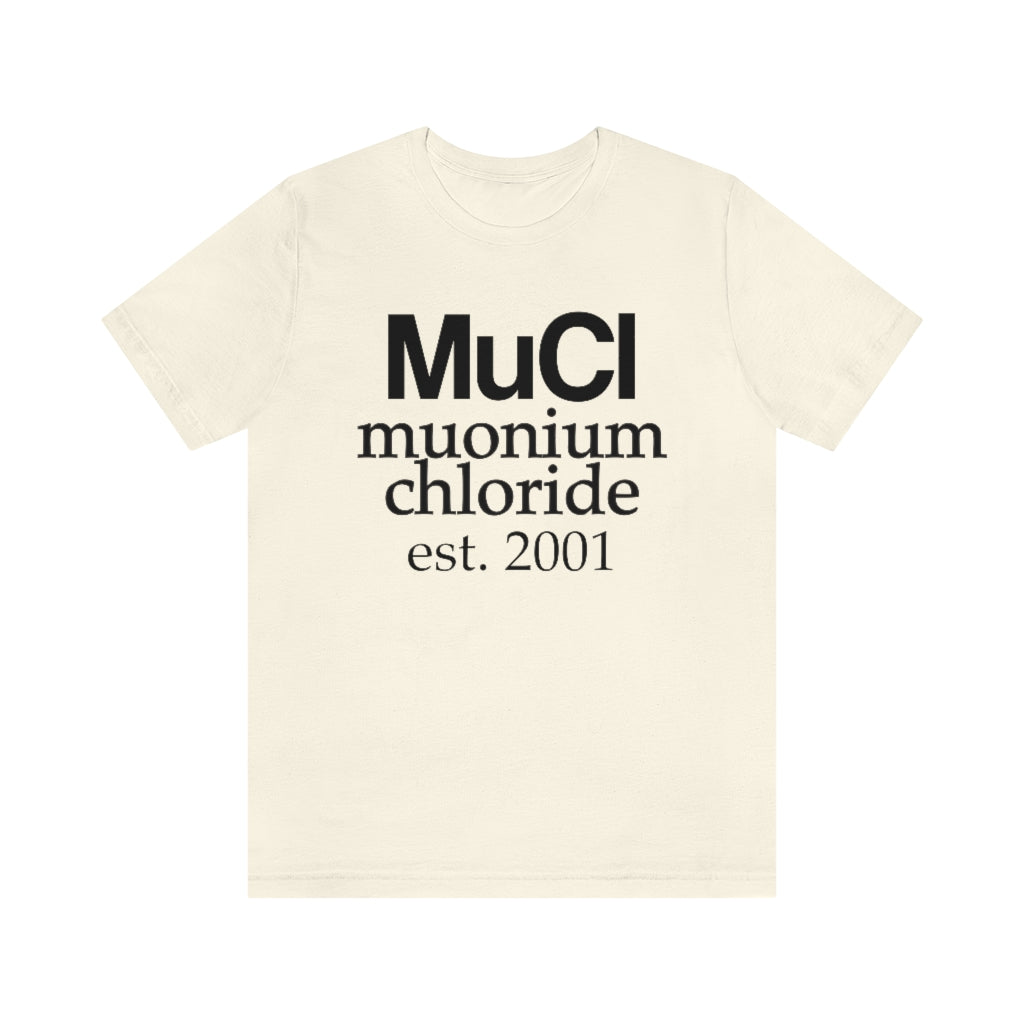 Muonium Chloride T-Shirt, by Aardvark Dreams