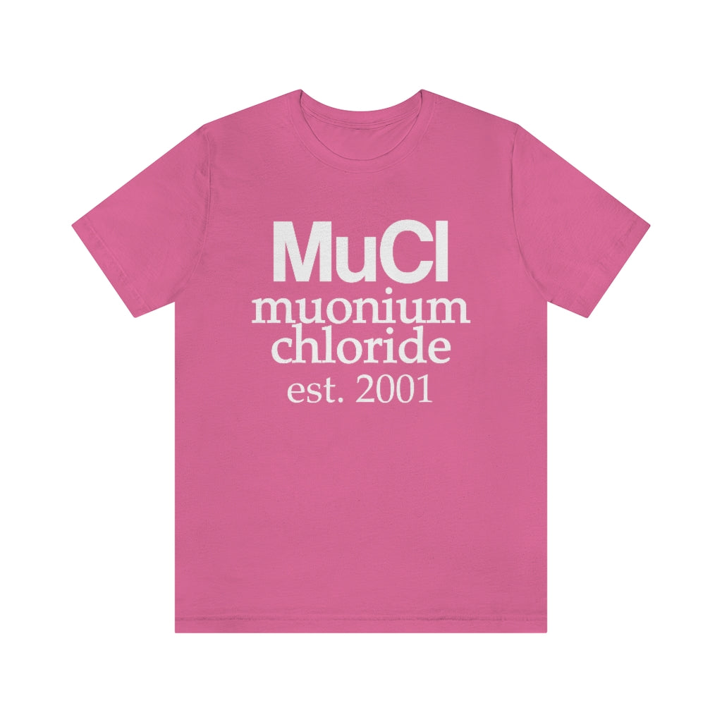 Muonium Chloride T-Shirt, by Aardvark Dreams