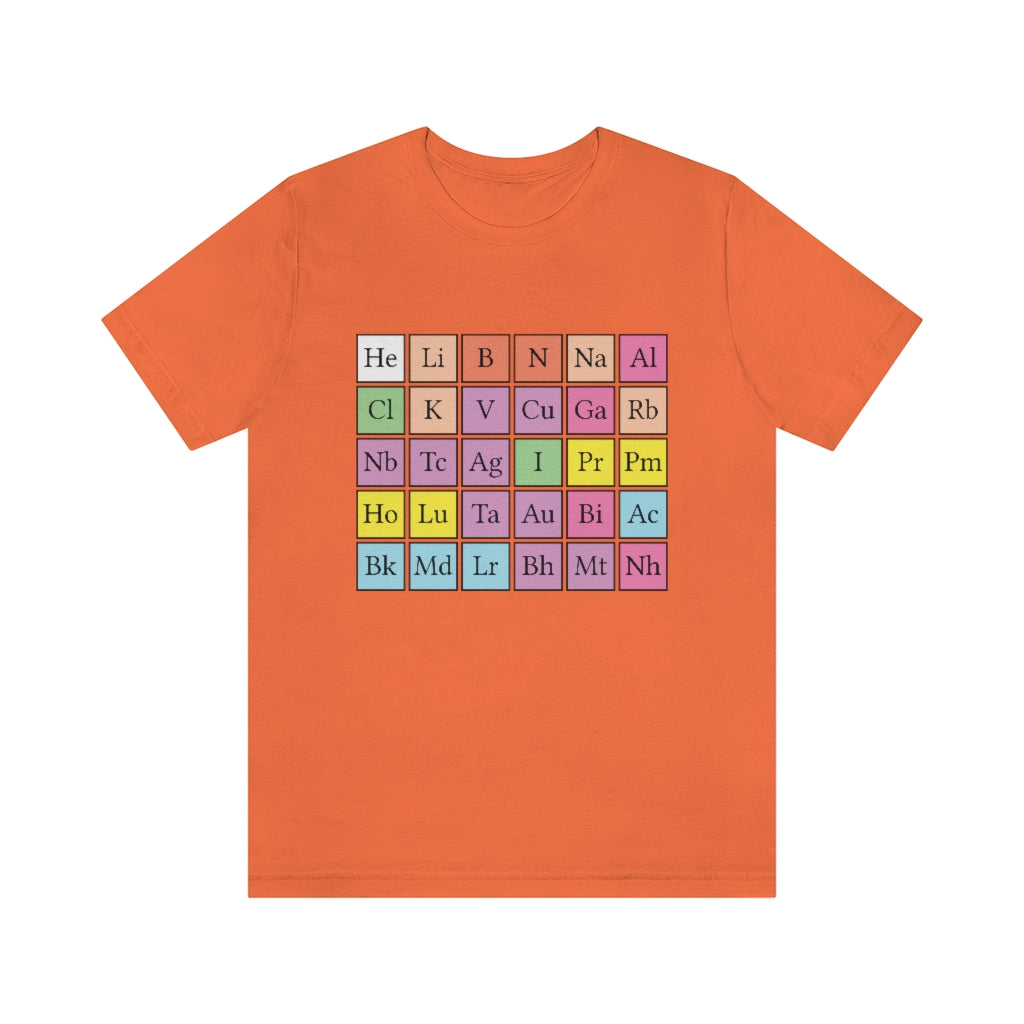 Prime Number Chemical Elements T-Shirt, by Aardvark Dreams