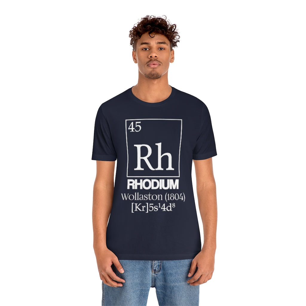 Rhodium Element-45 T-Shirt, by Aardvark Dreams [Elementwear]