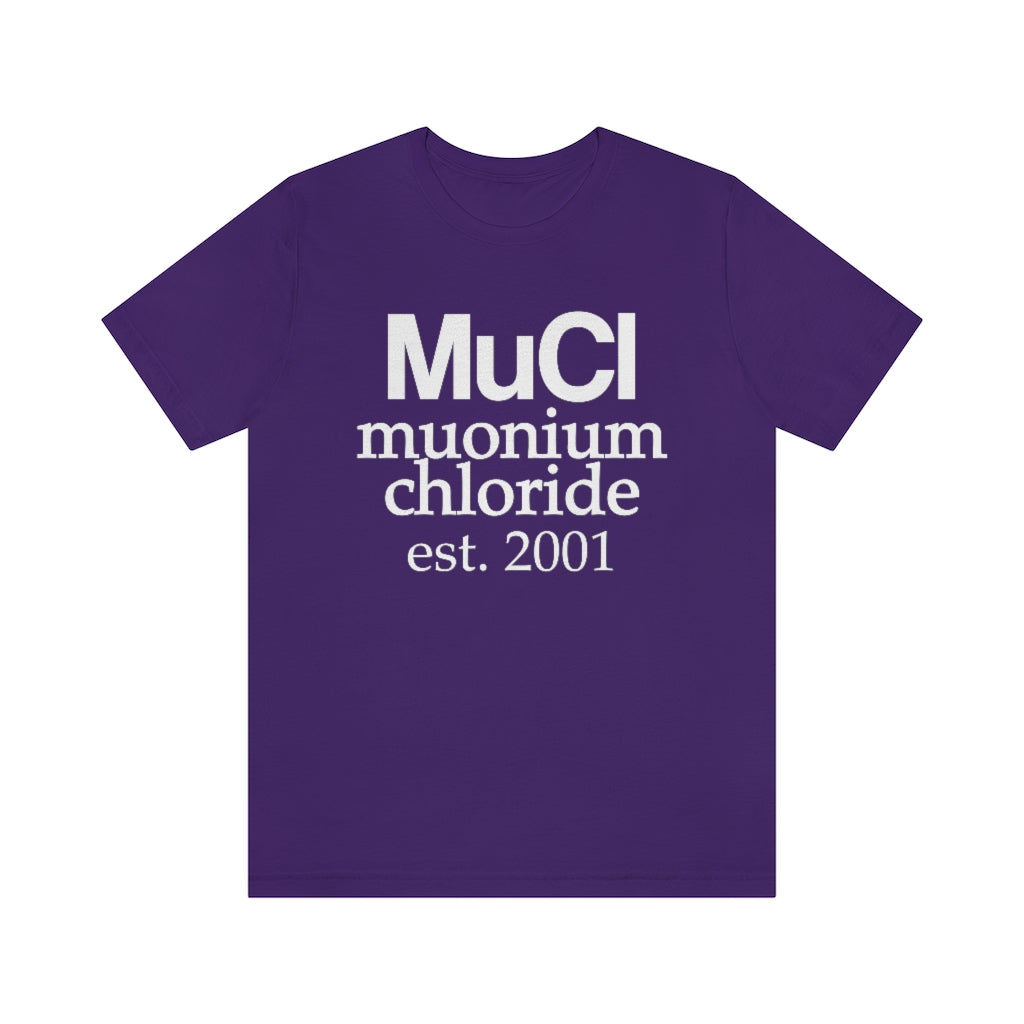 Muonium Chloride T-Shirt, by Aardvark Dreams