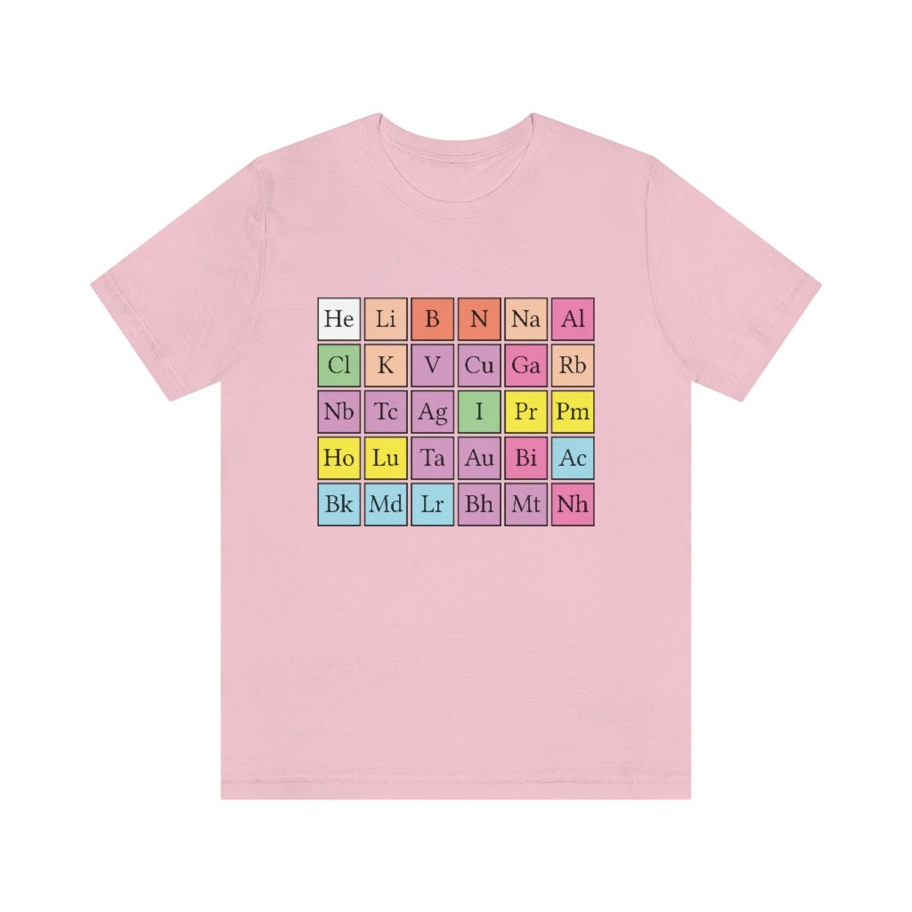 Prime Number Chemical Elements T-Shirt, by Aardvark Dreams