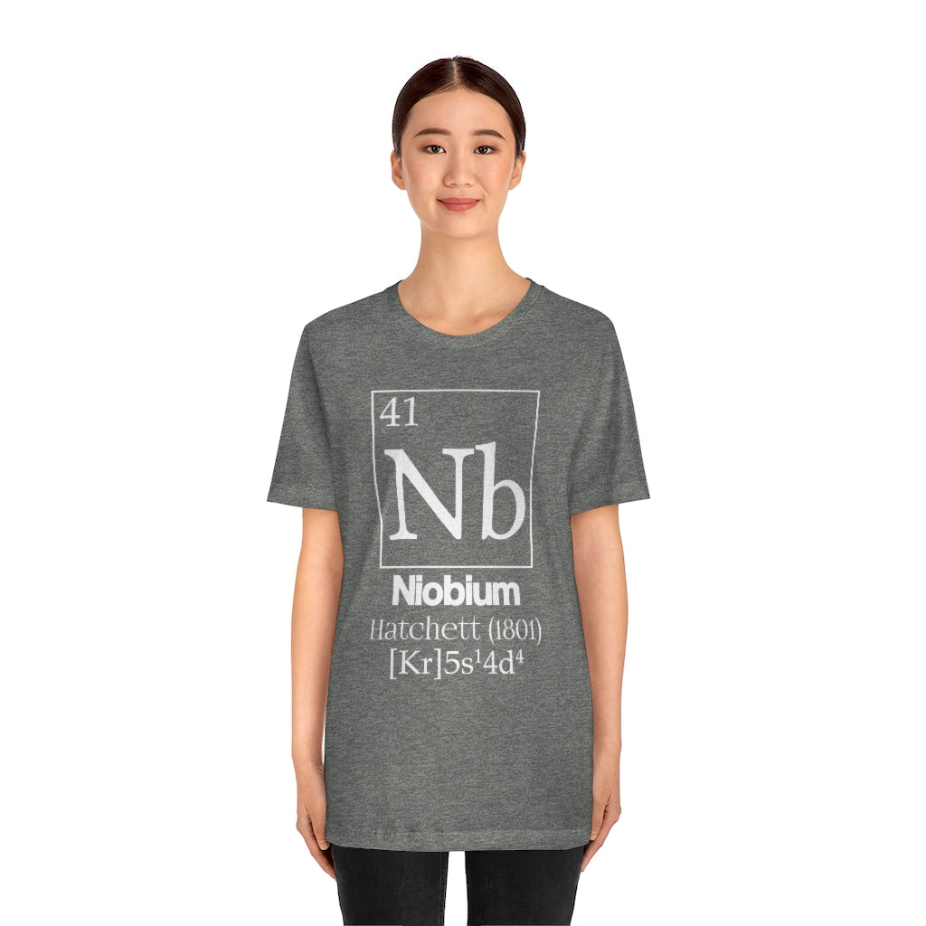 Niobium Element-41 T-Shirt, by Aardvark Dreams [Elementwear]