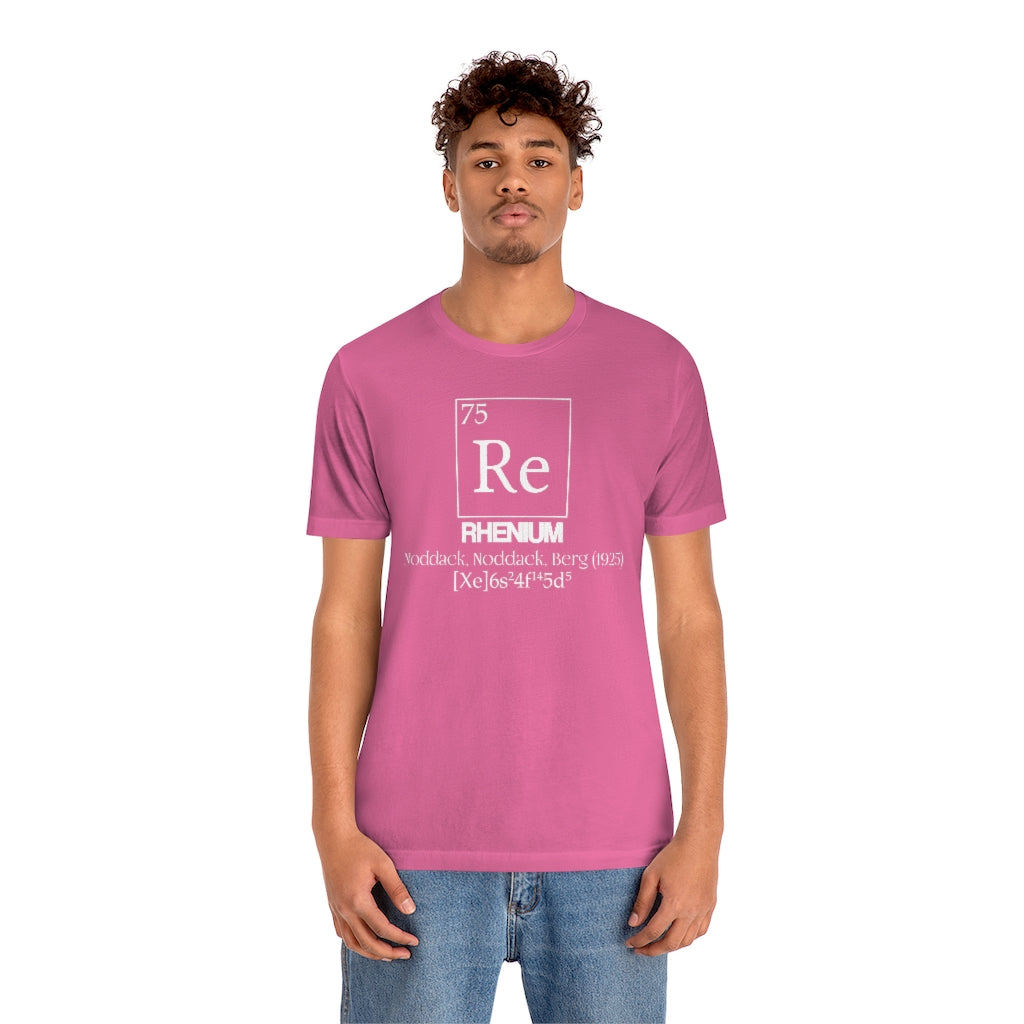 Rhenium Element-75 T-Shirt, by Aardvark Dreams [Elementwear]