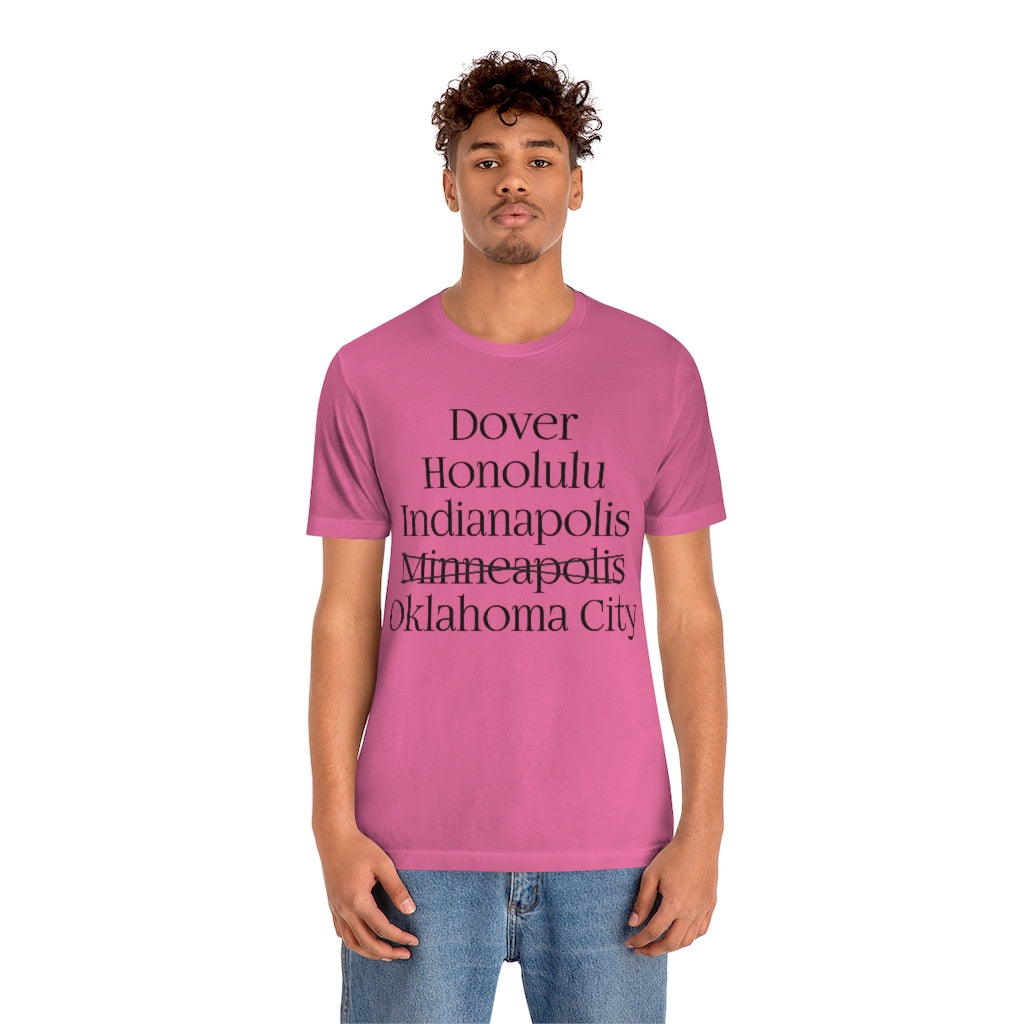 States and Capitals with Matching Letters T-Shirt Version 2